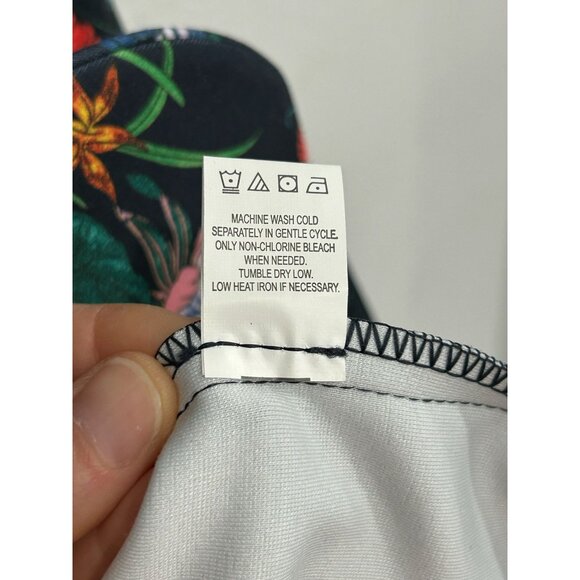 Kelly By Clinton Kelly Womens Black Floral Print Blazer With Pockets SZ Medium - Picture 8 of 10